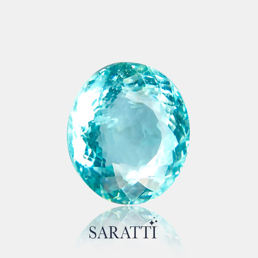 Faceted Paraiba tourmaline gemstone | SARATTI