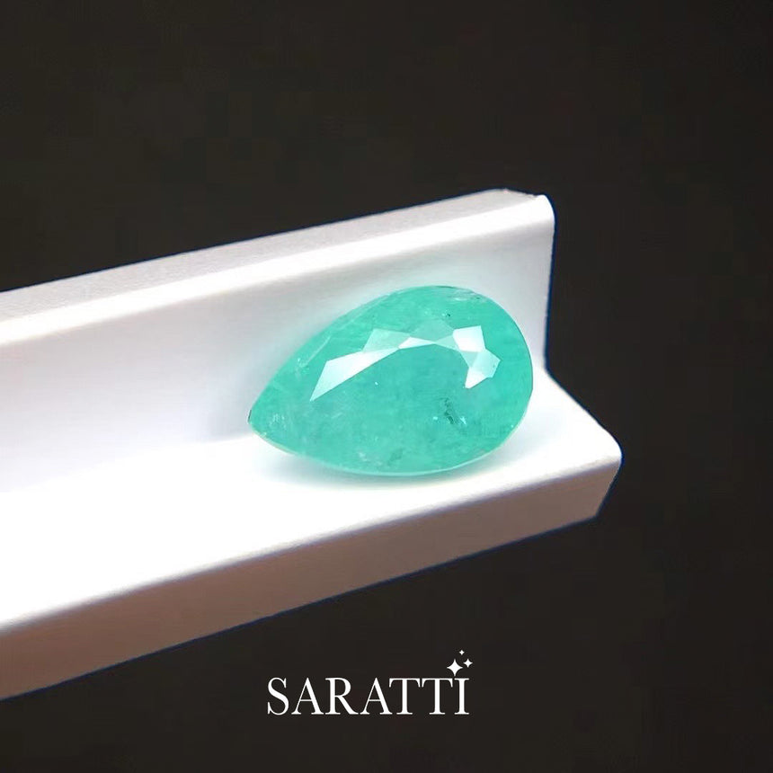 Pear Cut Paraiba-Type Neon Tourmaline Gem | SARATTI