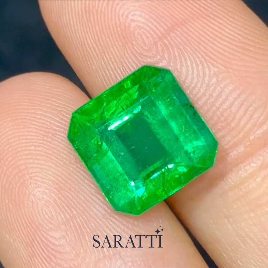Fine Octagonal Emerald Gemstone | SARATTI