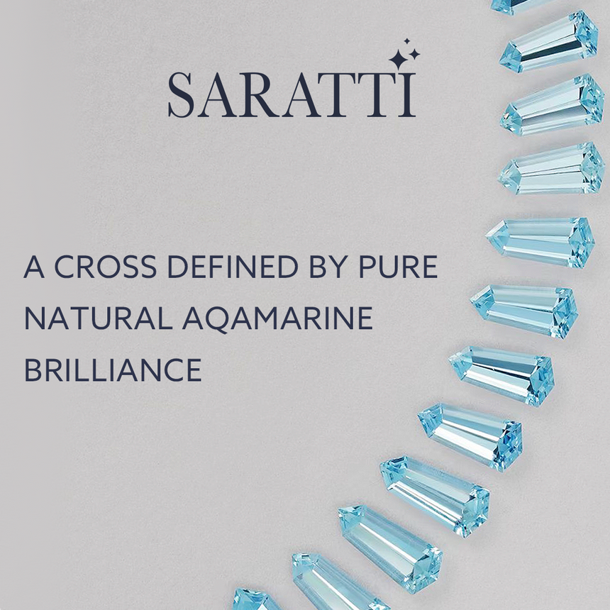Celestial Cross – Aquamarine Solitaire Edition