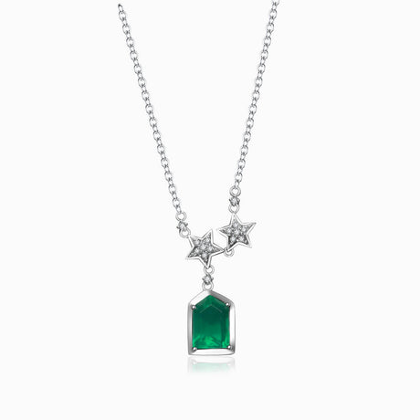 Esprit de Nature Emerald & Diamond Pendant | Saratti Fine Jewelry