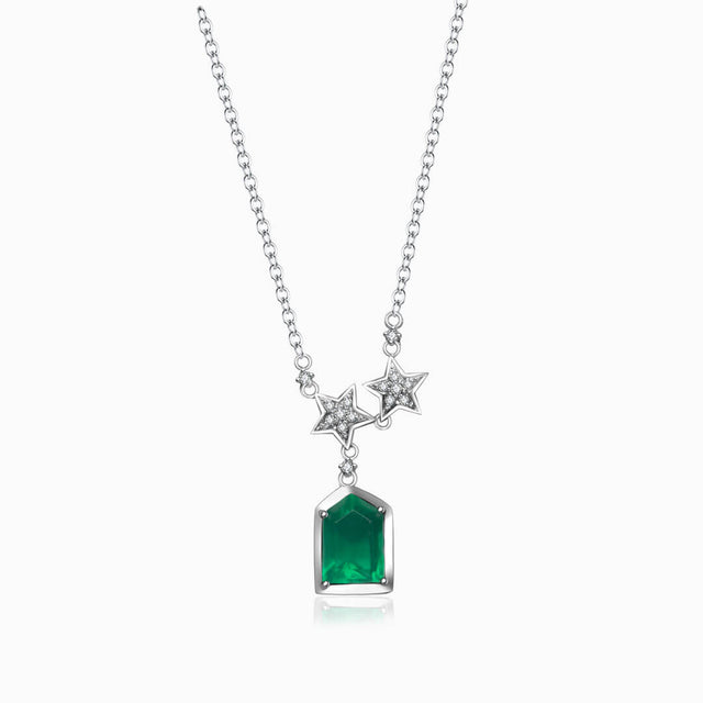 Esprit de Nature Emerald & Diamond Pendant | Saratti Fine Jewelry