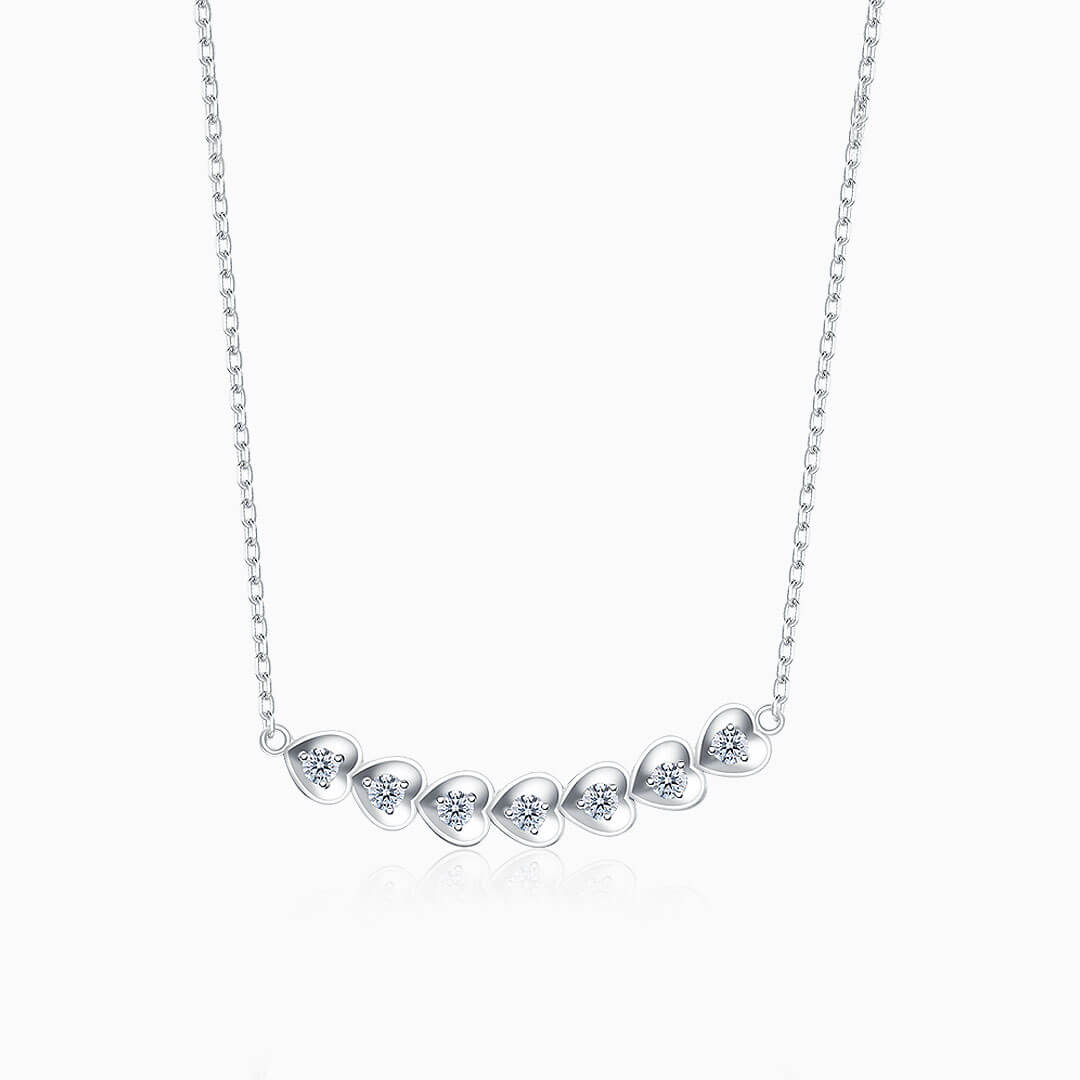 Coeurs Enchainés Diamond Necklace for Women | Saratti Fine Jewelry