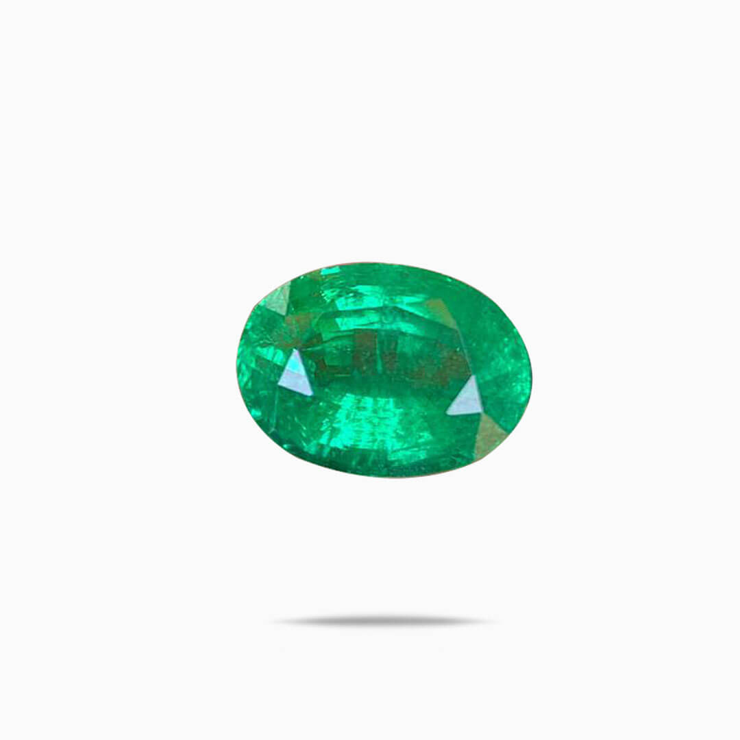 Precious Oval Emerald Gemstone | 8.75 Carats | Modern Gem Jewelry | Saratti