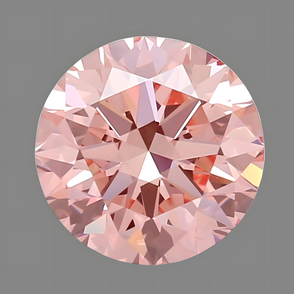 Intense Pink Natural Diamond Round Gemstone | GIA Certified | Saratti Jewelry