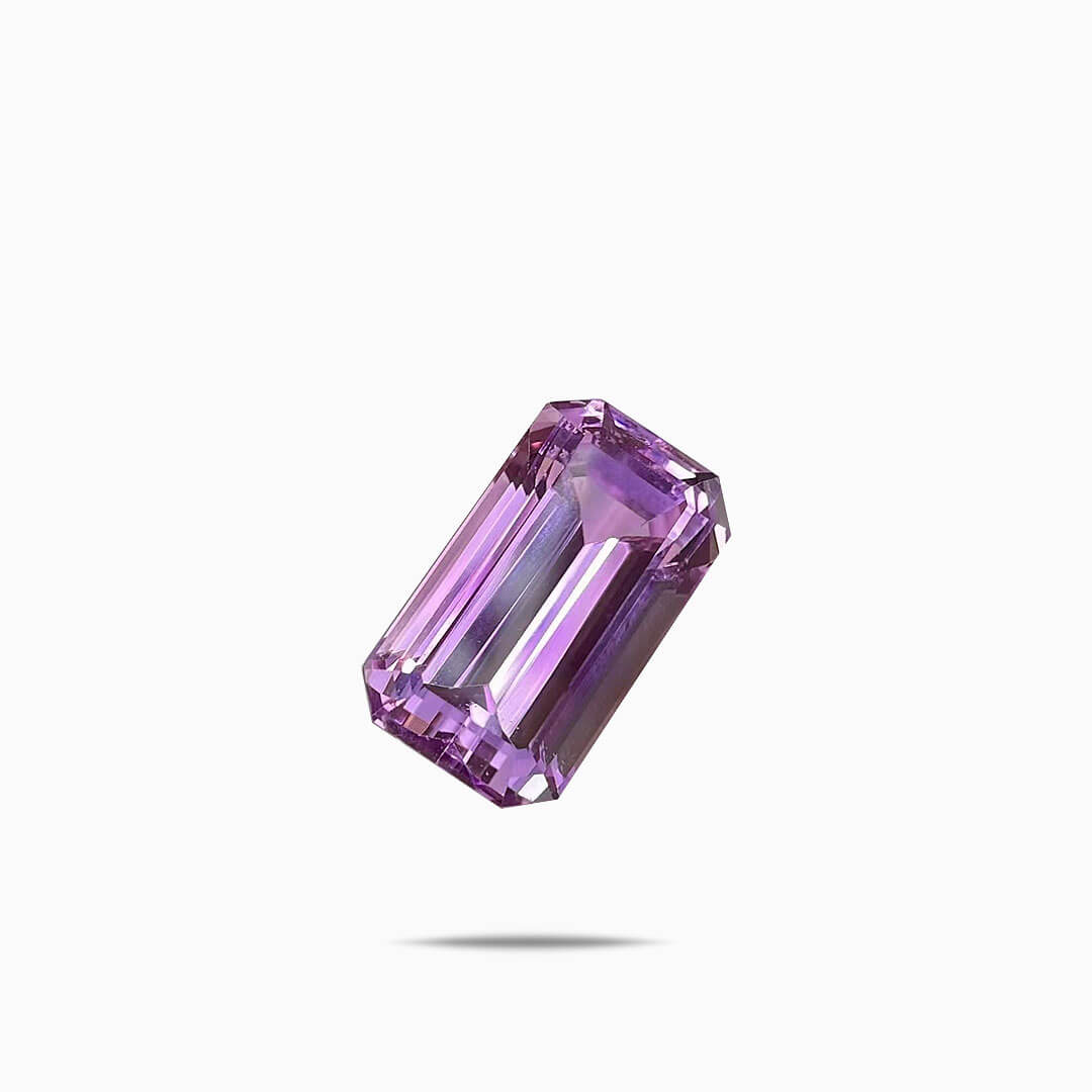 24.4 carats Rectangular Purple Kunzite Gemstone