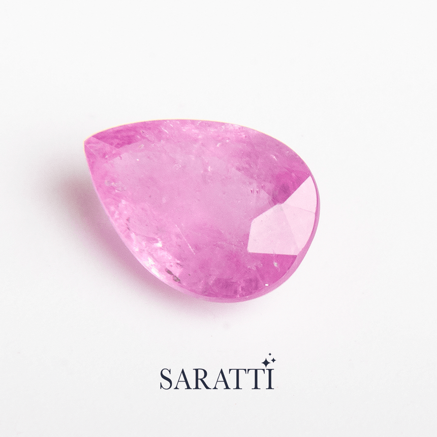 Light Pink Pear Cut Natural Sapphire Gemstone - 1.04 carats | SARATTI