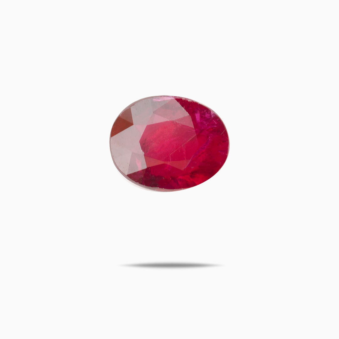0.43 carat Oval Red Ruby Gemstone