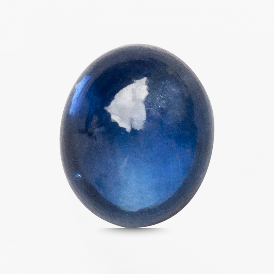 Loose 0.92ct sapphire cabochon oval cut gemstone for pendant or earrings | SARATTI