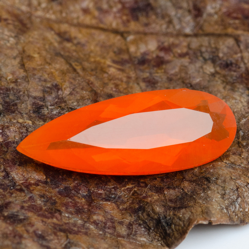 Loose 1.80ct Mexican Fire Opal gemstone for custom ring design | SARATTI