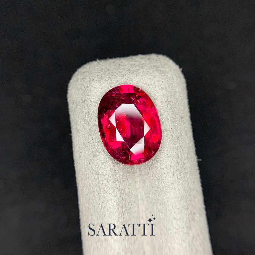 Loose 5.33ct Rubellite Tourmaline SI Clarity | SARATTI