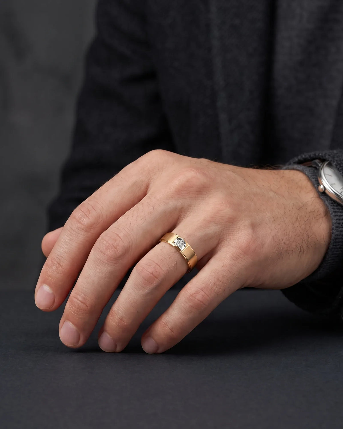 The Mandorla Diamond Ring