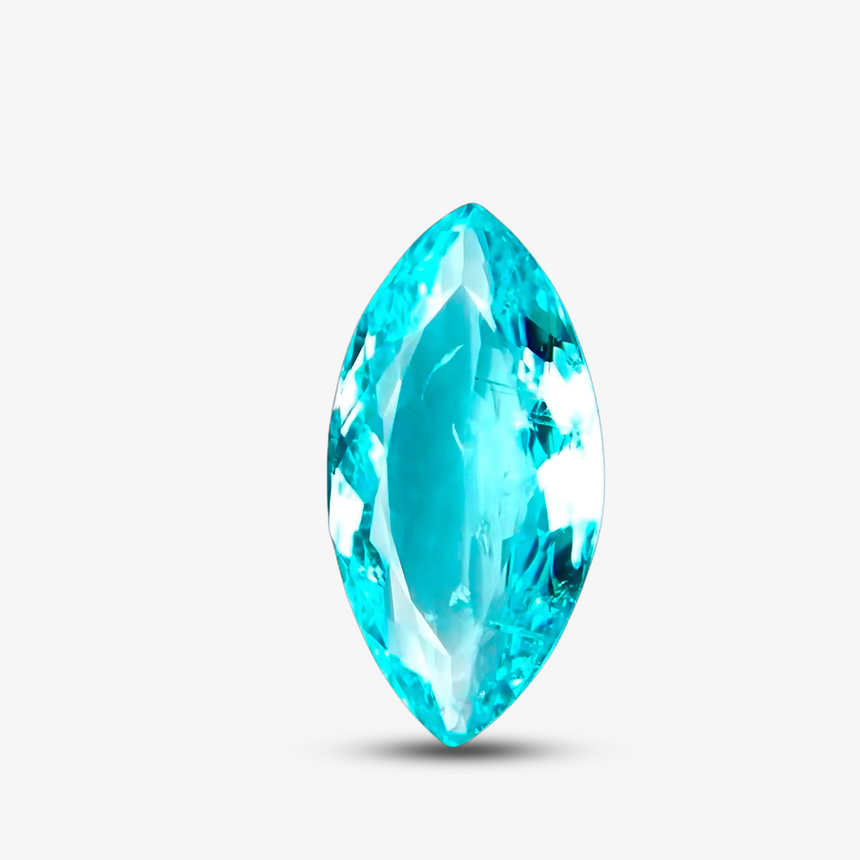 2.07cts Marquise Neon Greenish Blue Paraiba Tourmaline | GUILD Certified