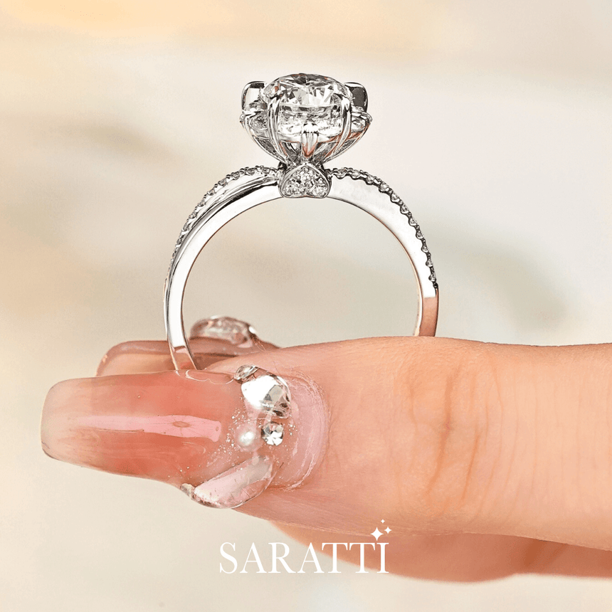 18K White Gold Diamond Bridal Jewelry | Merida