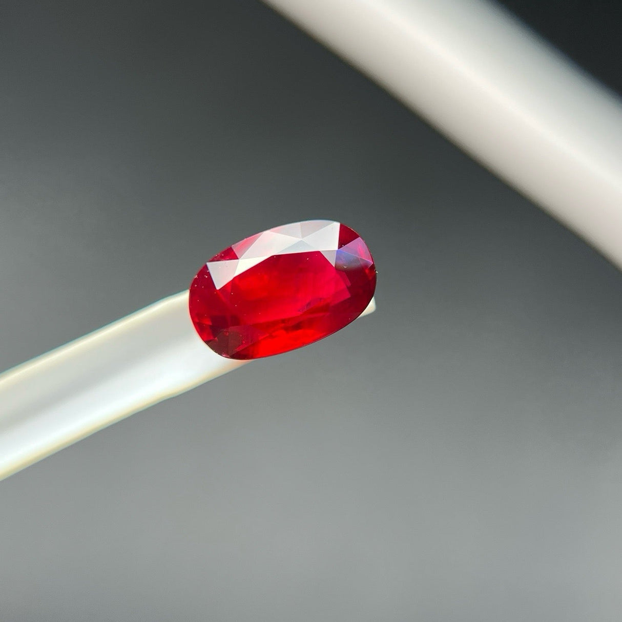 3.06-carat Oval Pigeon Blood Red Natural Ruby | Unheated |AIGS Certified