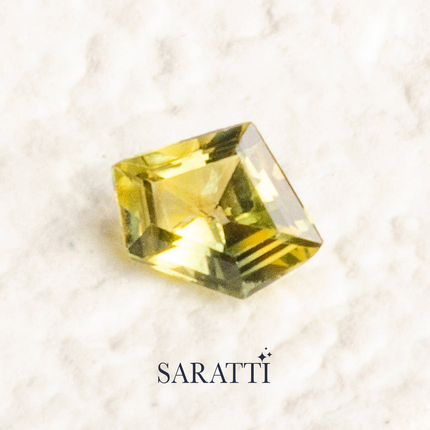 Pengatonal Green Unheated Sapphire Gemstone 0.47 carats