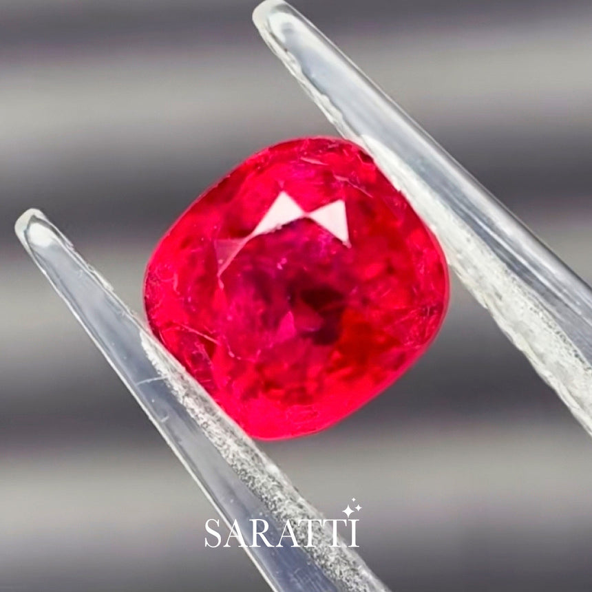 Natural 1.12ct Jedi spinel cushion 5.76 × 5.14 × 4.51 mm | SARATTI