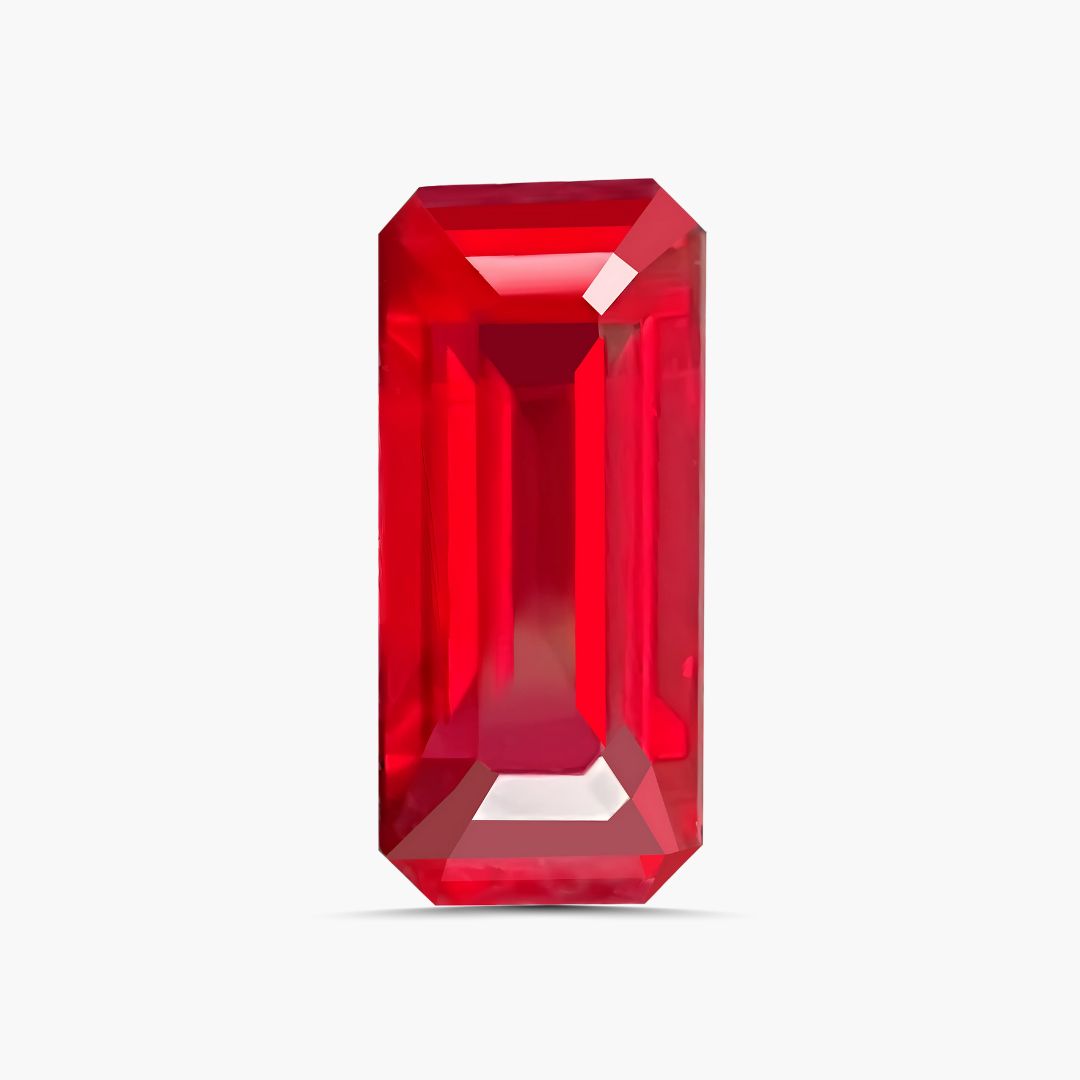 Natural Octagonal Cut Ruby Gemstone | Saratti