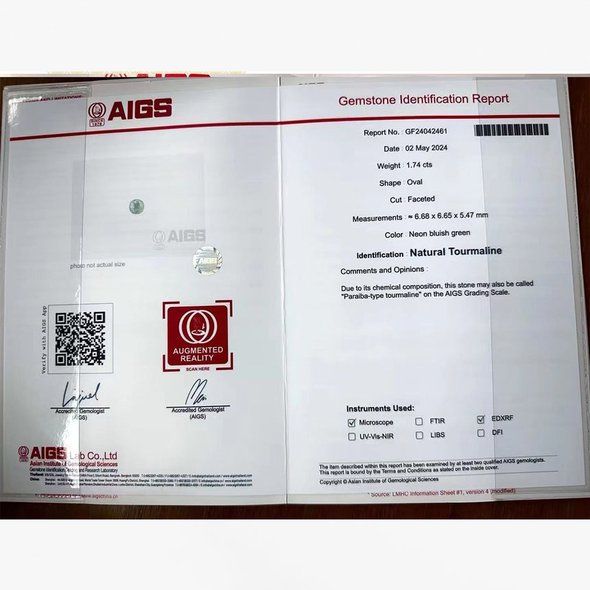 Natural Paraiba tourmaline faceted gemstone | SARATTI