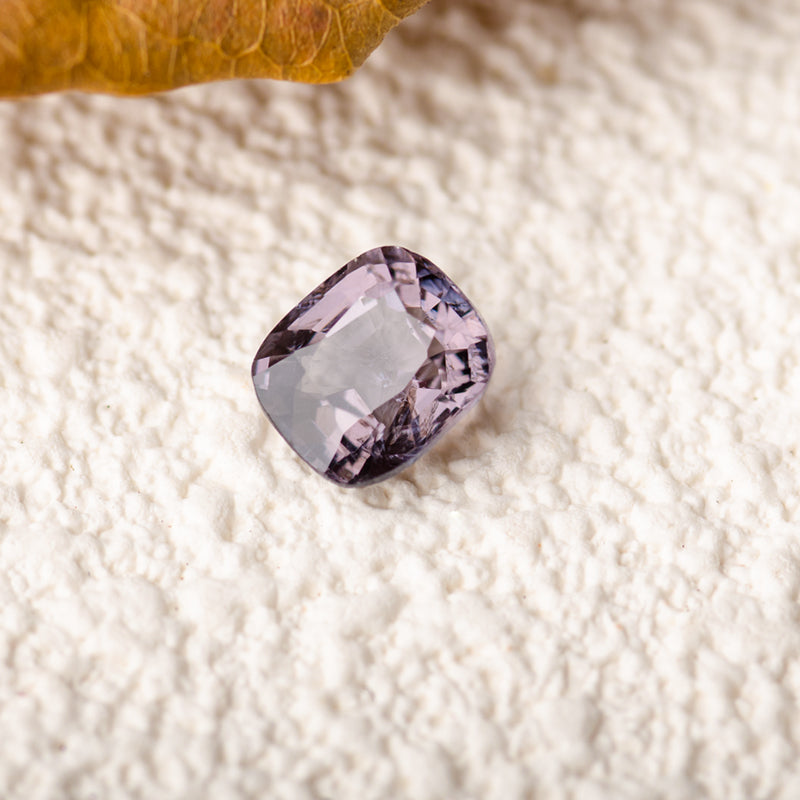 Natural Spinel Gemstone with Metallic Gray Color and Cushion Shape | Saratti