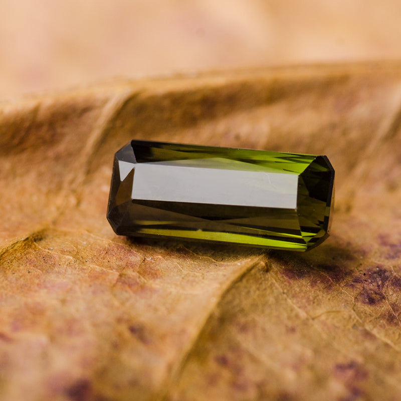 Natural Tourmaline Gem in Elongated Emerald Cut | Saratti