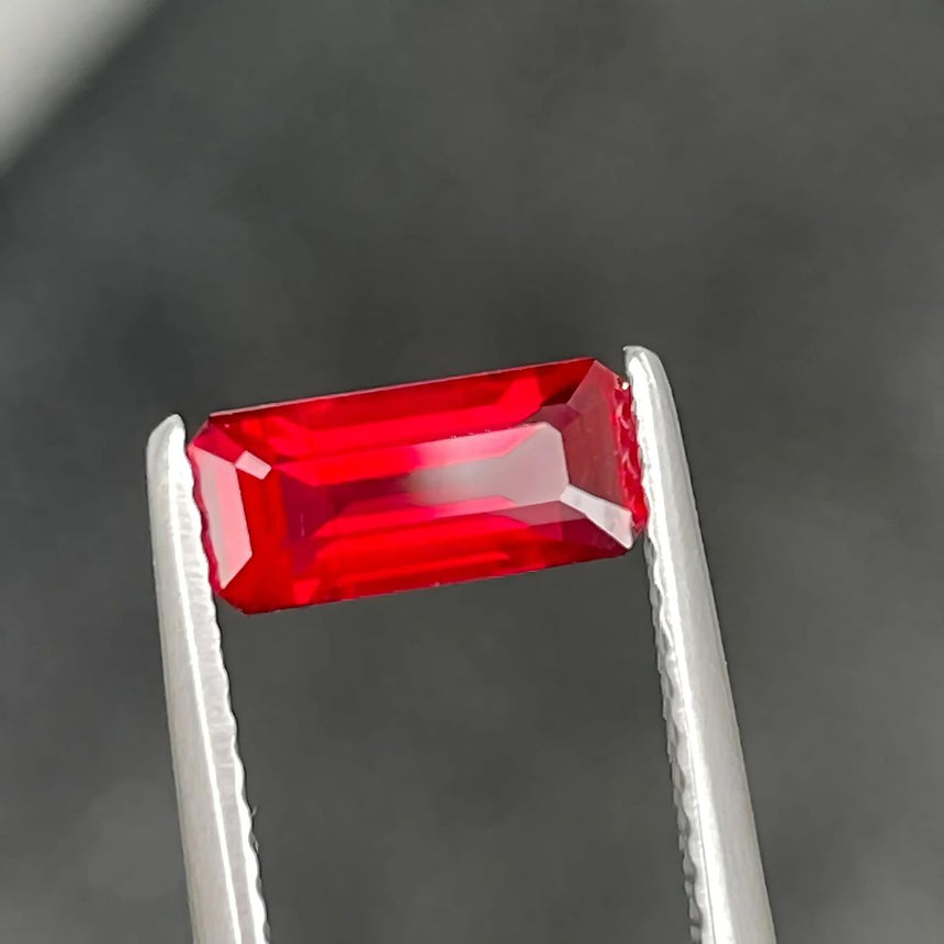 Octagonal Cut Ruby Gemstone | Saratti