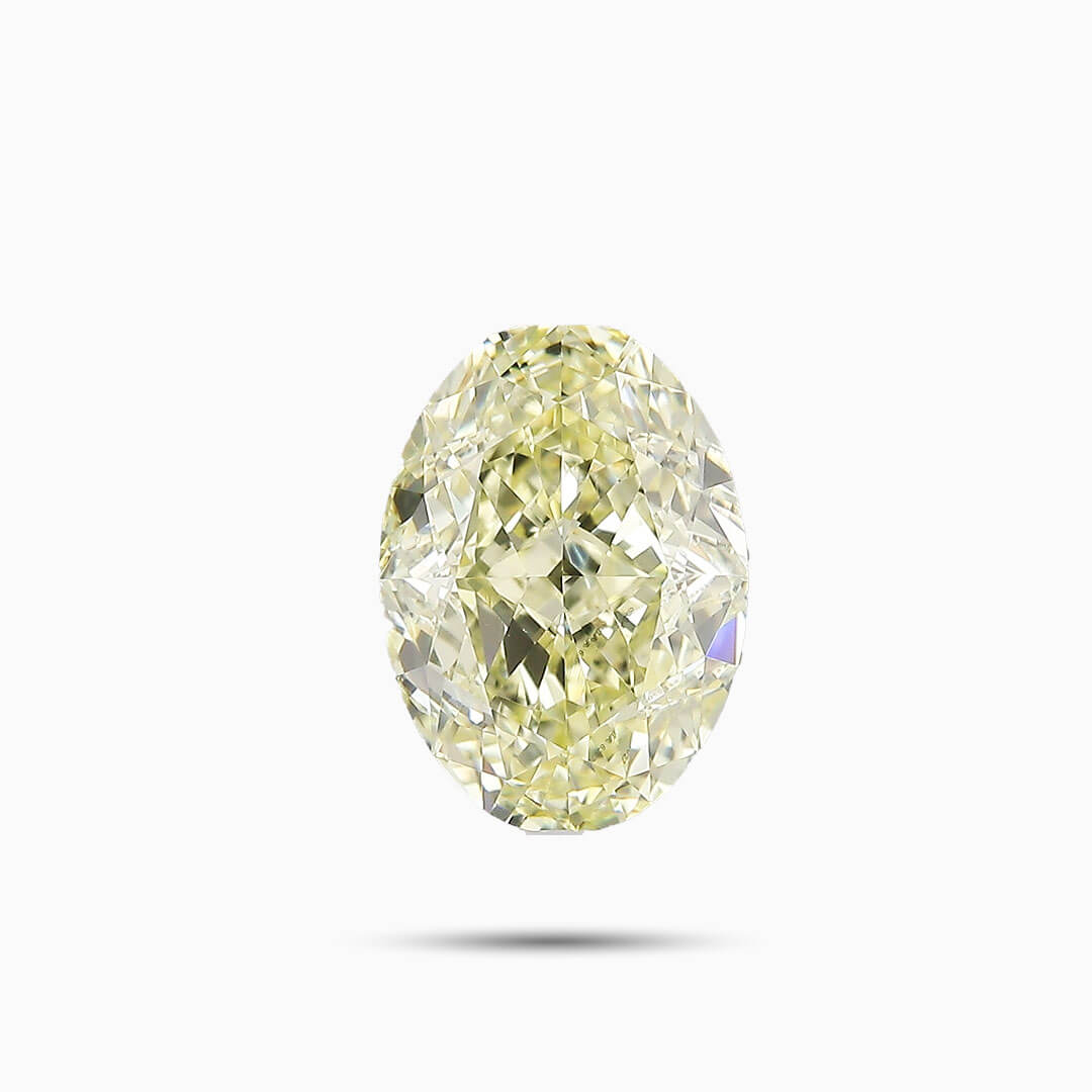 1.51 carat Oval Fancy Light Yellow Natural Diamond | GIA