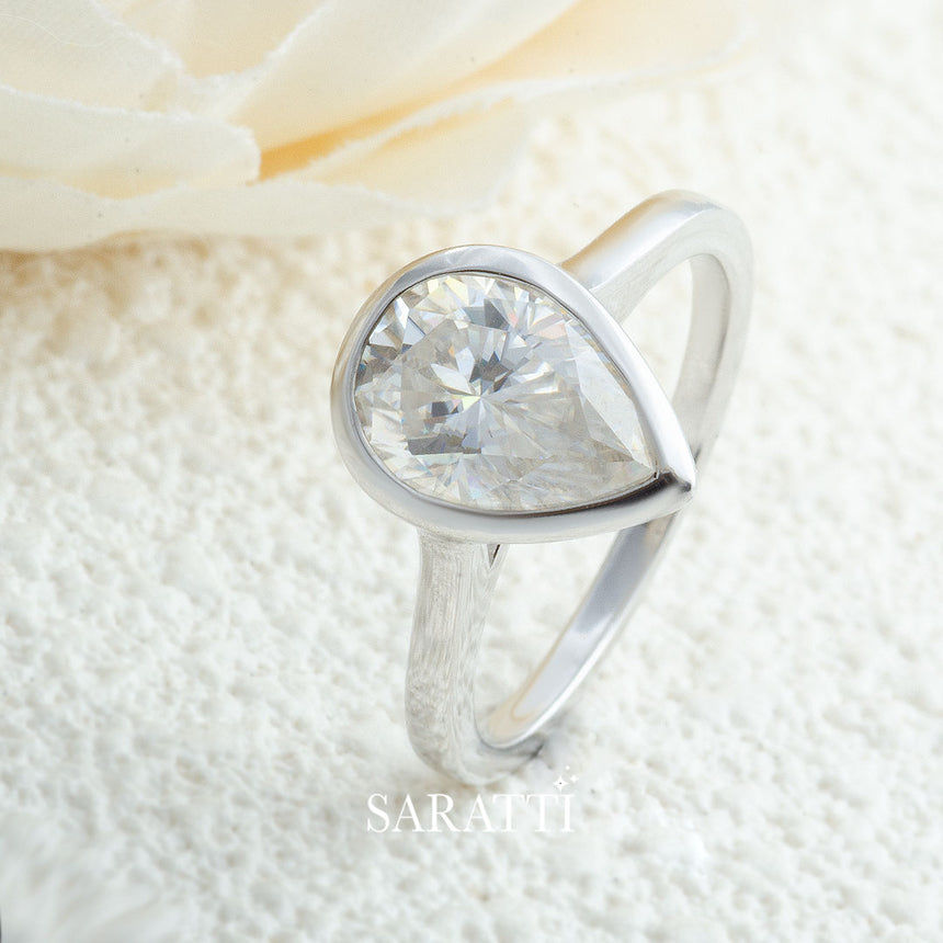 Pear-Cut Diamond Solitaire Jewelry | Saratti