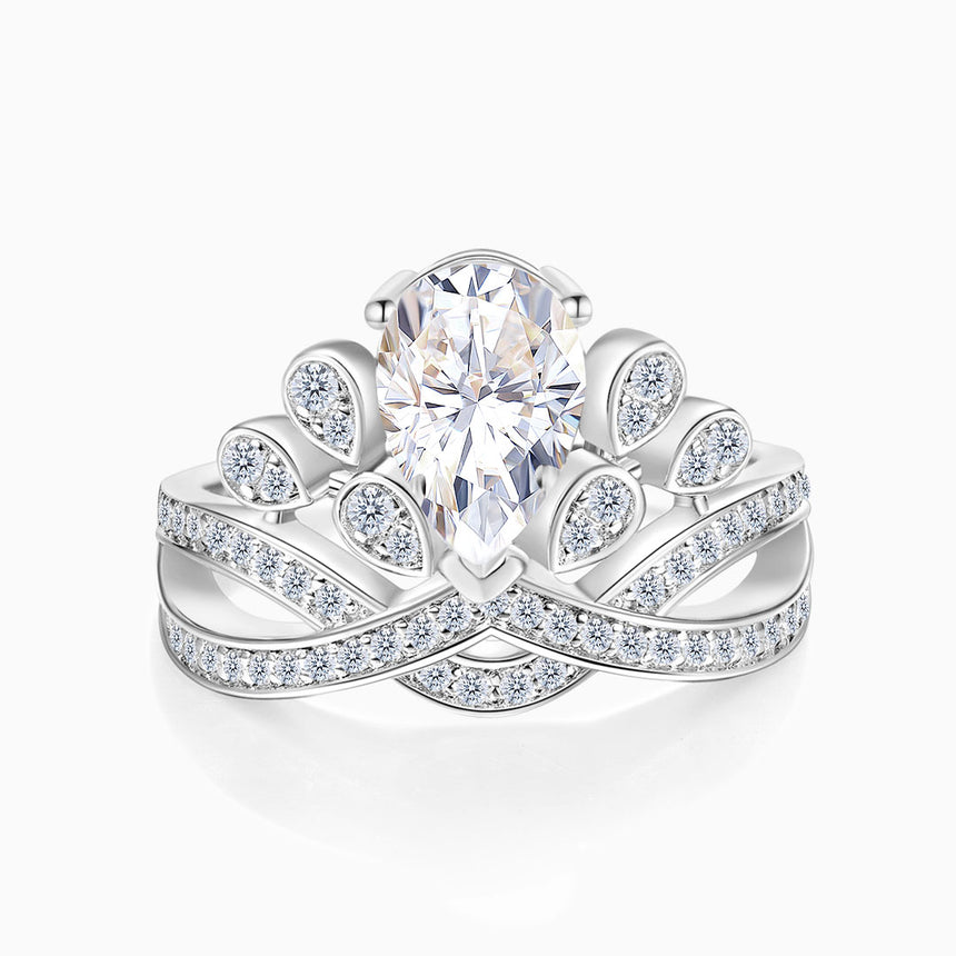 White Gold Coronation Impériale Radiant Diamond Ring | Saratti Diamonds