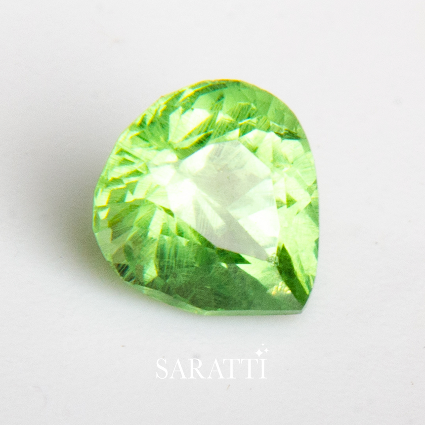 0.82 carat Pear Shape Natural Tsavorite Gemstone - SARATTI