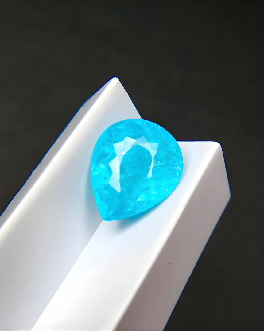 Pear cut natural Paraiba tourmaline loose stone | SARATTI