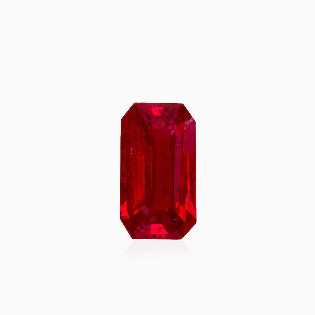 1.04-carat Octagonal Cut Natural Ruby Gem | GRS Certified | Saratti Jewelry