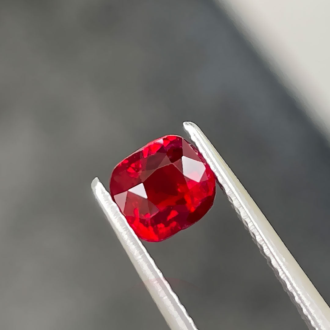 Vivid Red Genuine Natural Ruby Gemstone Unheated | Heirloom Ruby Gemstone | Saratti Jewelry