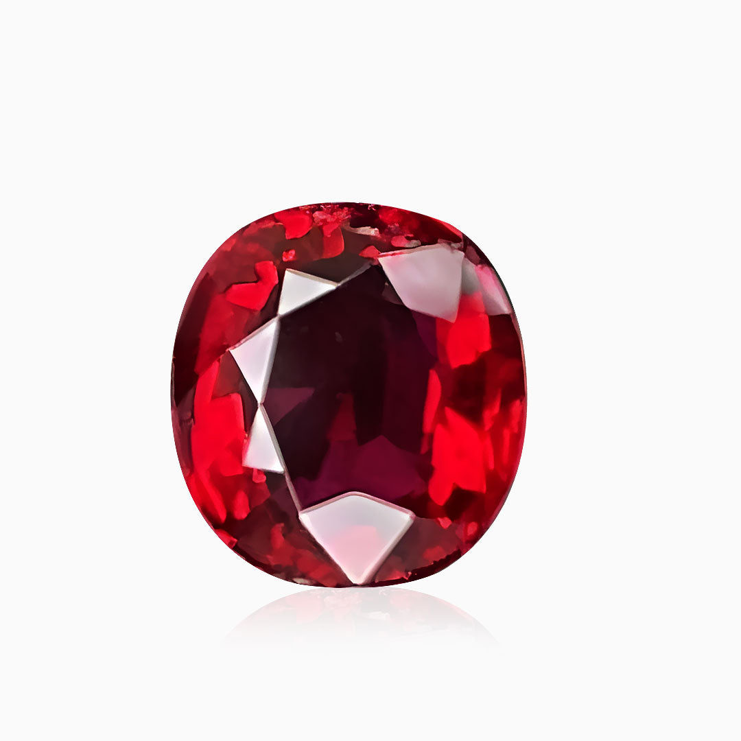 GRS Certified 1.01 carats Unheated Pigeon Blood Red Natural Ruby