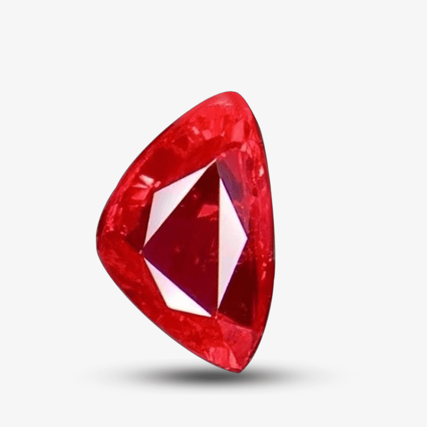 1.01-carat Trillion Cut Natural Ruby Gem | GLC Certified | Saratti