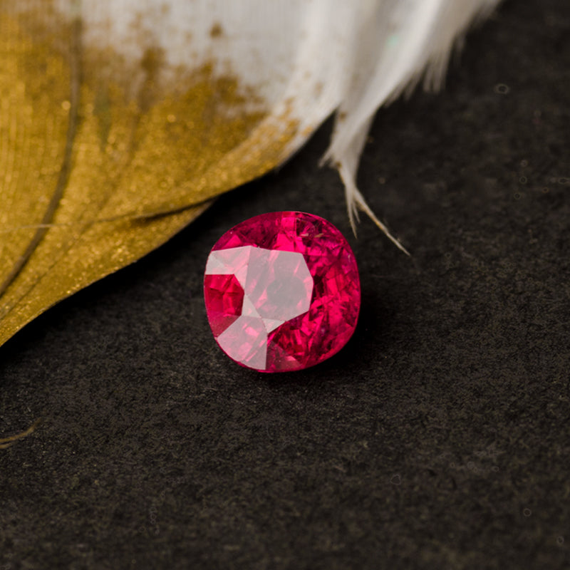 Real Natural Ruby Gemstone in Cushion Shape | Saratti Jewelry