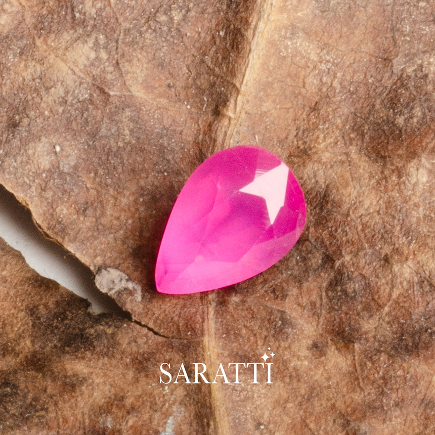 Burma Natural Pinkish Red Natural Ruby Gemstone - SARATTI