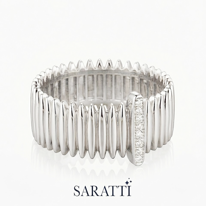 Platinum Natural Diamond Ring - SARATTI