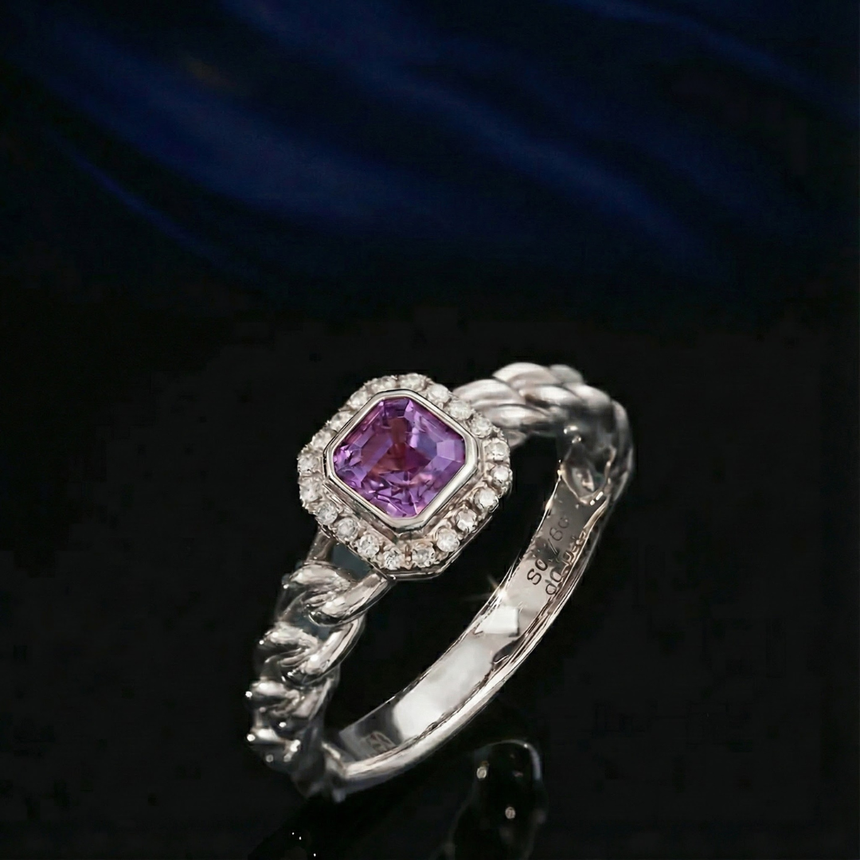 Amara – Purple Sapphire Ring