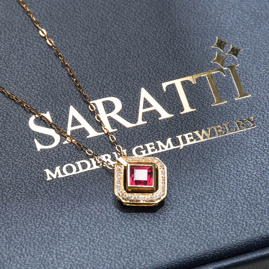 Red Citadel Ruby Pendant | Saratti Fine Jewelry