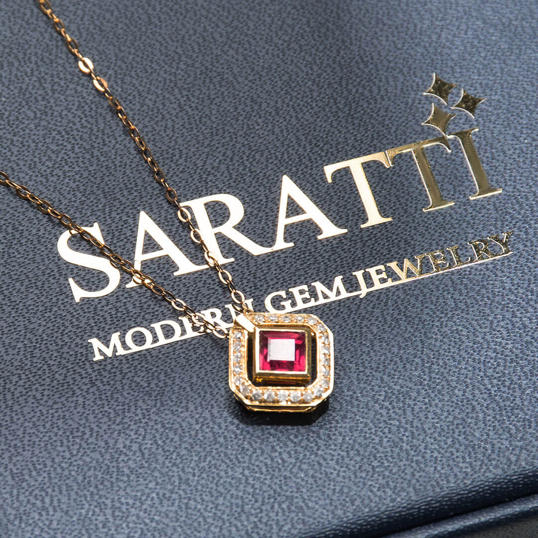 Red Citadel Ruby Pendant | Saratti Fine Jewelry