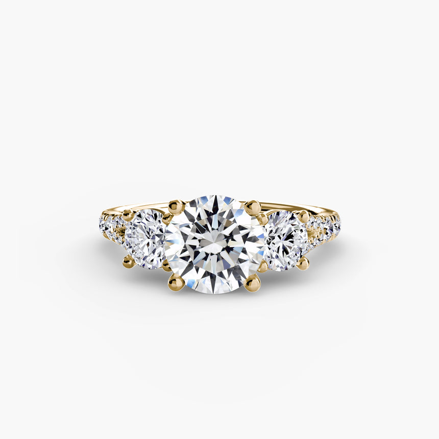 The ÉTERNITÉ II Three Stone Setting