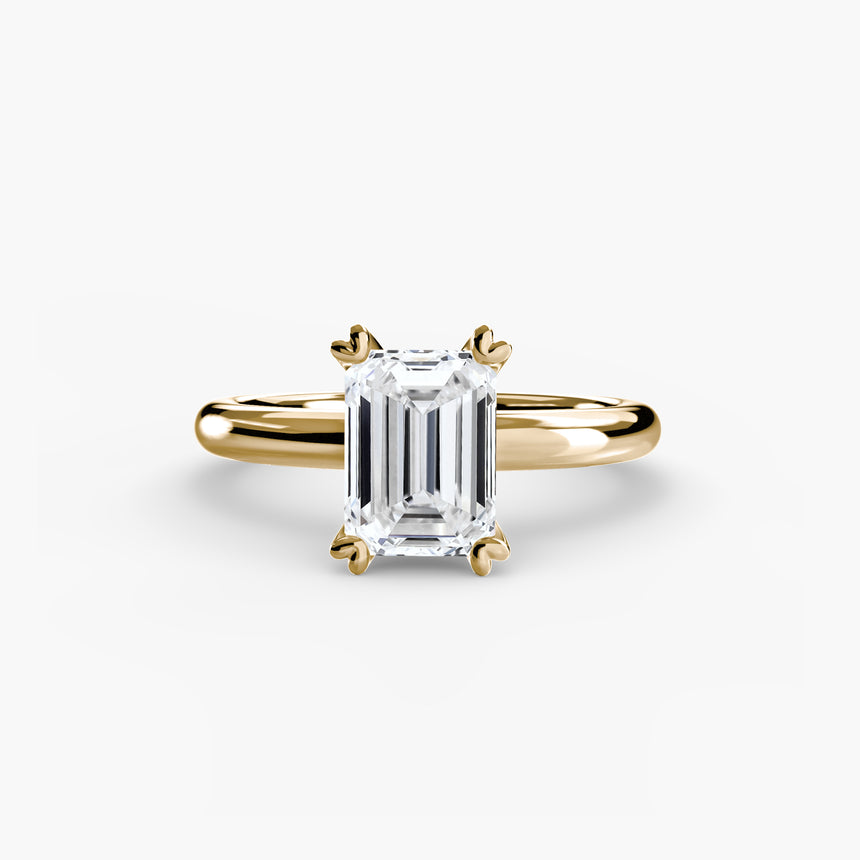 VERA Heart-Prong Solitaire Ring Setting