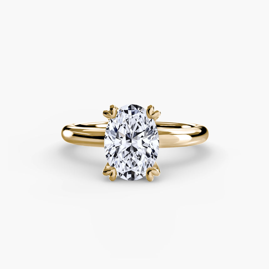 VERA Heart-Prong Solitaire Ring Setting