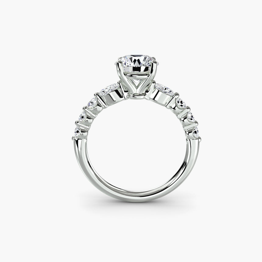 The Tiered Accent Ring Setting