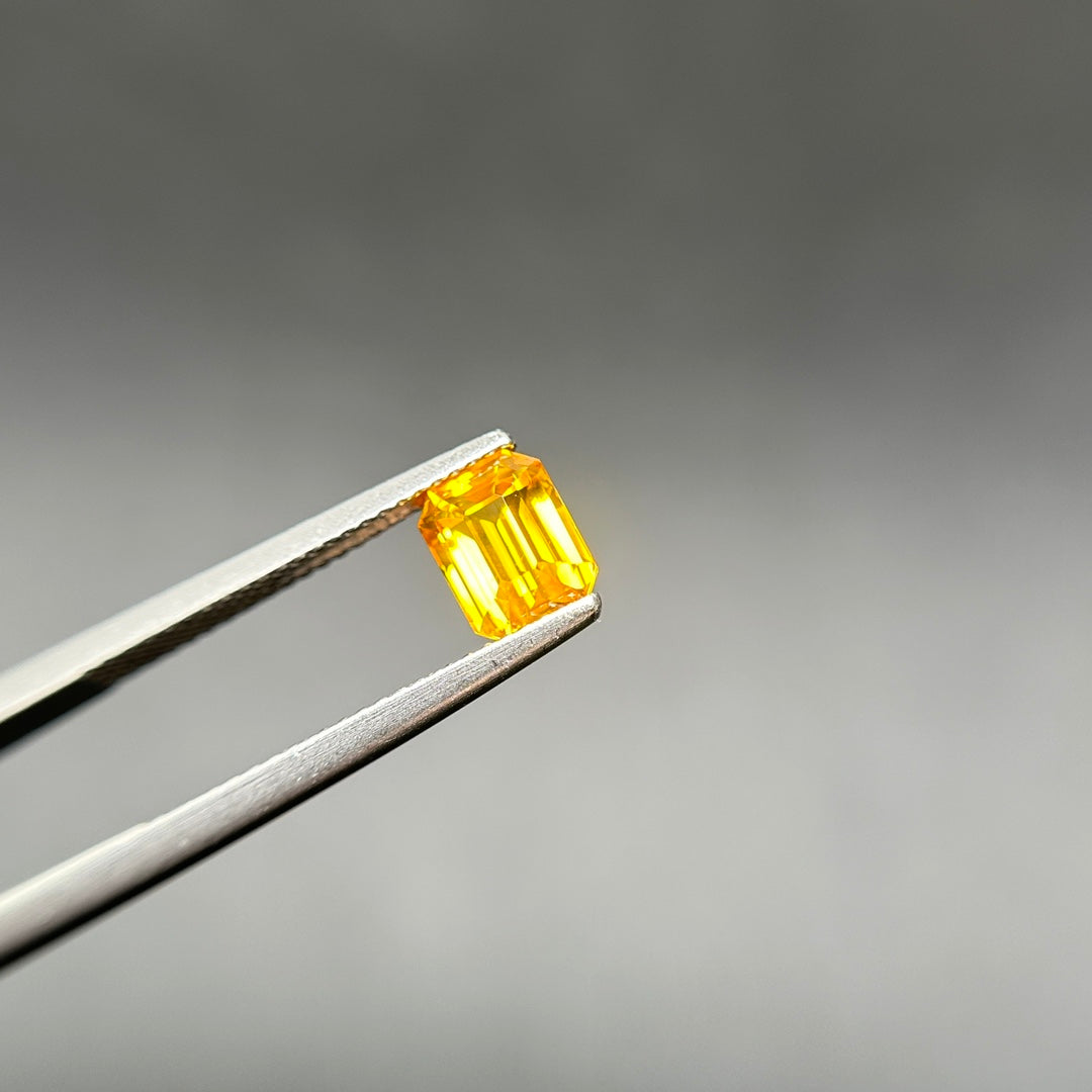 2.05-carat Radiant Cut Natural Yellow Sapphire Gemstone | CGL Certified