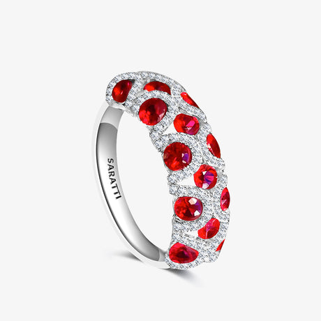 Regal Ruby and Diamond Ring | SARATTI
