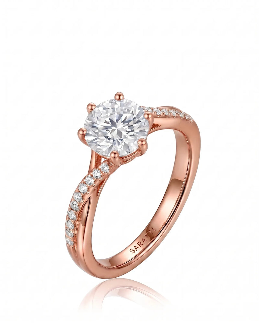 Amira - White Radiance Natural Diamond Ring
