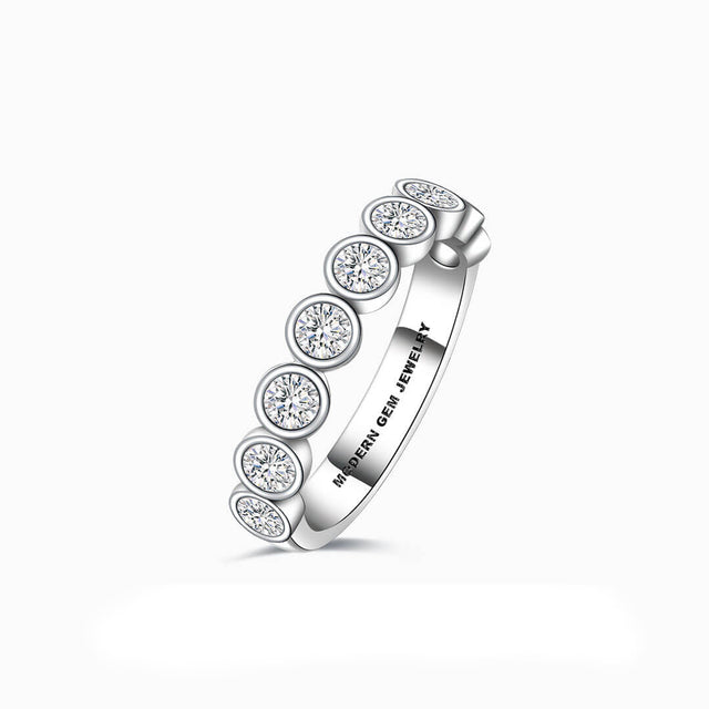 Diamond Wedding Band for Her | Modern Gem Jewelry | Saratti