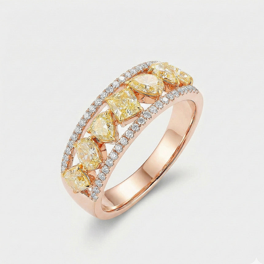 18K Rose Gold on Grey background | SARATTI